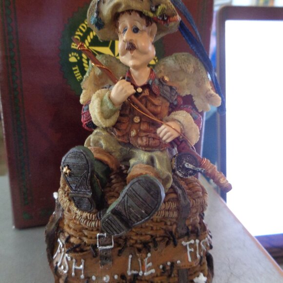 Boyds Collection Bears & Friends Myron The Angler Fisherman Ornament - Picture 1 of 1